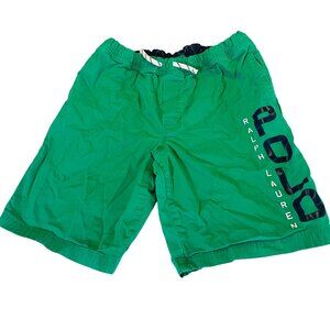 Polo Ralph Lauren Boys Green Swim Shorts XL Elastic Waist